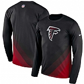 Atlanta Falcons Nike Black Sideline Legend Prism Performance Long Sleeve T-Shirt,baseball caps,new era cap wholesale,wholesale hats